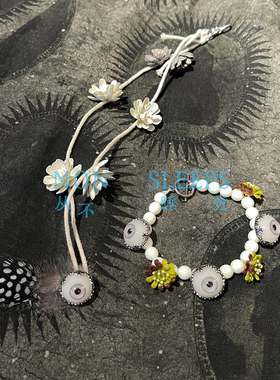 个性极繁眼球造型花朵手链