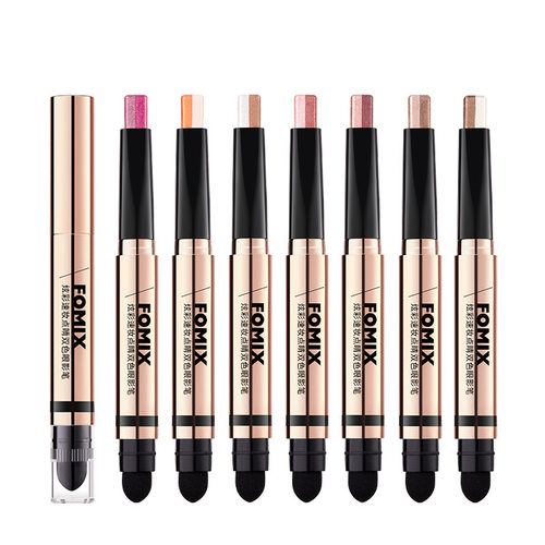 新款推荐FOMIX炫彩速妆点睛双色眼影笔 珠光细闪修容提亮双头大地 - 图3