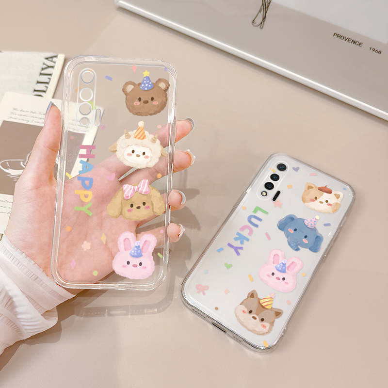 适用于华为nova5pro手机壳直边nova6se超薄nova5z/5i硅胶透明nova4e全包nova3i可爱卡通3e软硅胶huawei防摔5g-图2
