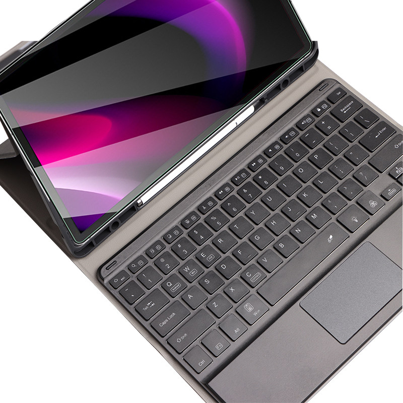 适用于三星Galaxy Tab S7 FE保护套笔槽蓝牙键盘触摸板鼠标T733/T735C平板电脑12.4英寸T730/T736B全包边软壳