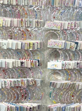 高颜值米珠手链学校义卖串珠