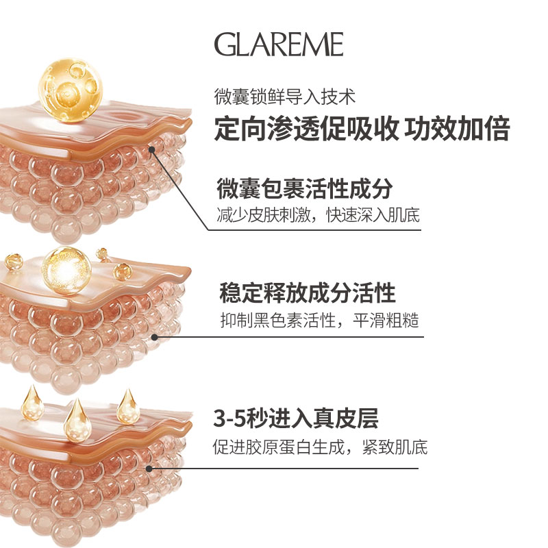 GLAREME/格莱蜜格莱蜜水光充盈精华素提拉紧致淡纹拍拍素 - 图1