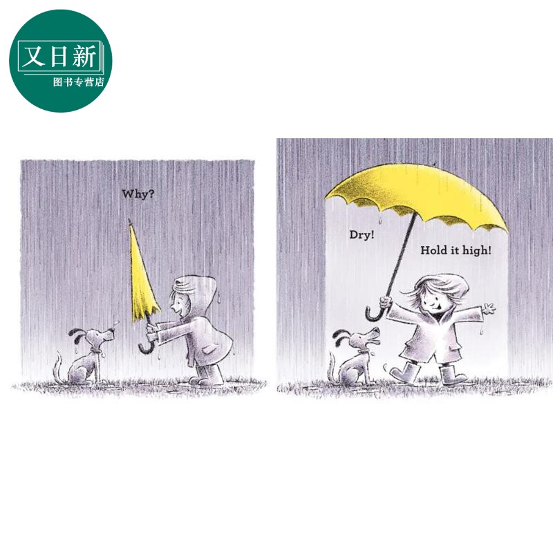 小雨伞 The Umbrella 英文原版 儿童绘本 故事图画书 精装 亲子读物 插图精美 进口图书 一个鼓舞人心的故事 又日新