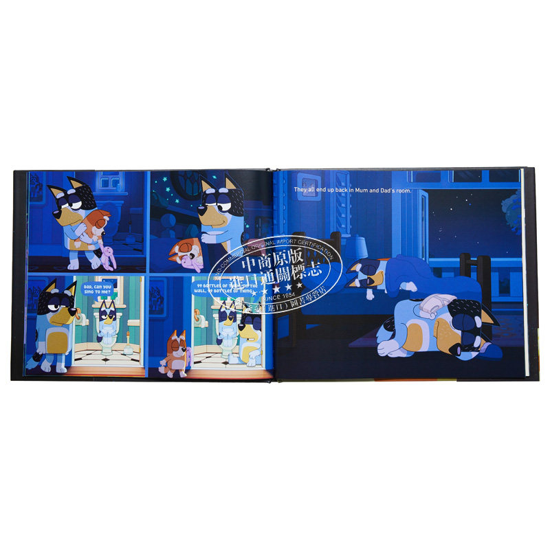 小蓝狗布鲁伊 睡觉时刻 Bluey Sleepytime 英文原版 宾果 Bingo 儿童卡通动画绘本 卡通故事图画书精装 进口儿童读物 4-8岁 ? - 图1
