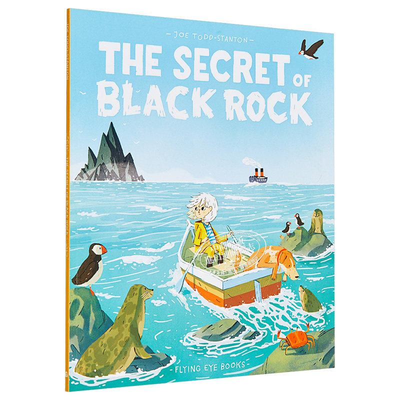 Joe Todd Stanton英文原版 The Secret of Black Rock移动的黑色小岛 桥梁漫画图像小说 小初文学 水石奖获奖作品 又日新