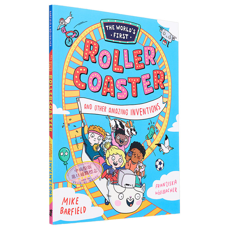 奇趣百科 过山车及其他有趣发明 The Worlds First Rollercoaster英文原版进口 儿童科普绘本 知识百科图画书7岁+ 又日新