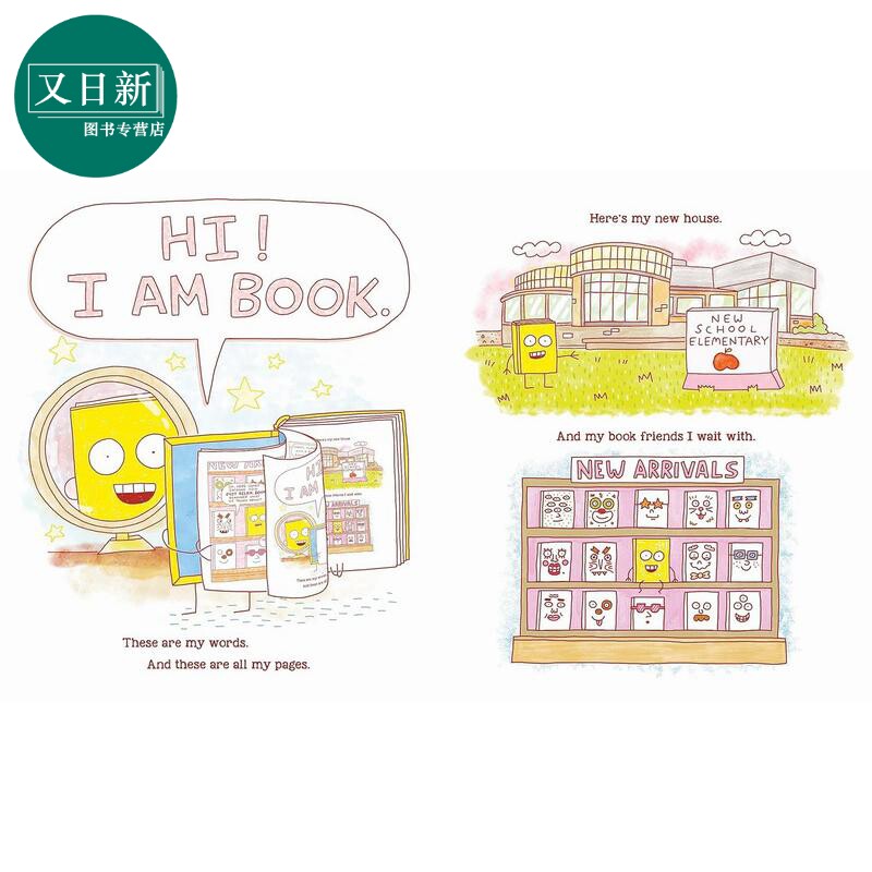 我是一本书 Joren Cull I Am Book 英文原版 儿童绘本 图画故事书 精装进口童书 教导孩子们爱自己本来的样子 又日新