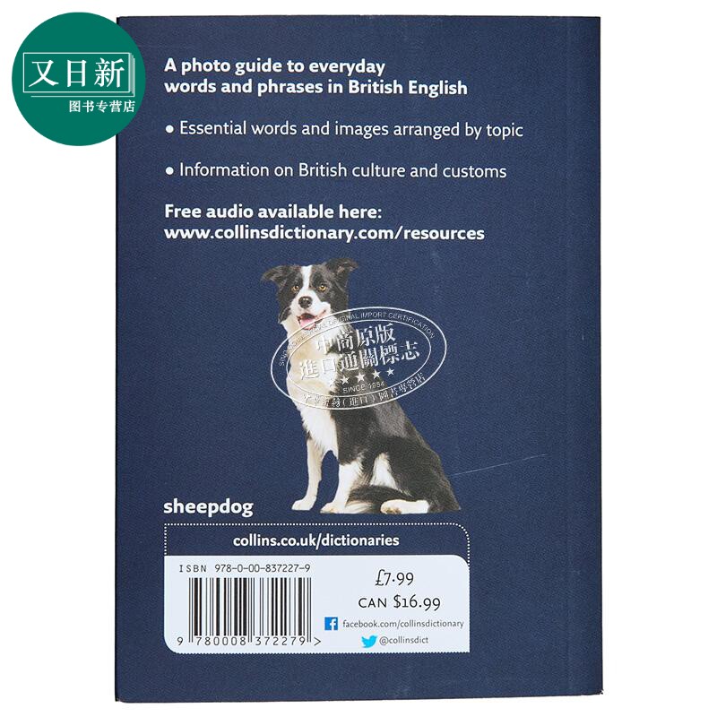 Collins English Visual Dictionary 英语视觉词典 英语日常单词和短语的图片指南 柯林斯视觉词典 港台原版 又日新