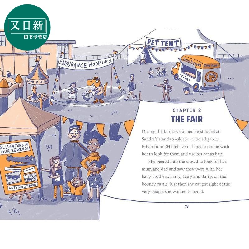 彩色章节书 恐龙雷克斯 3册 Rex Dinosaur in Disguise 英文原版 儿童图画章节书 搞笑冒险故事 进口童书 7岁以上 又日新,淘宝优惠券,粉丝福利购,淘宝优惠卷