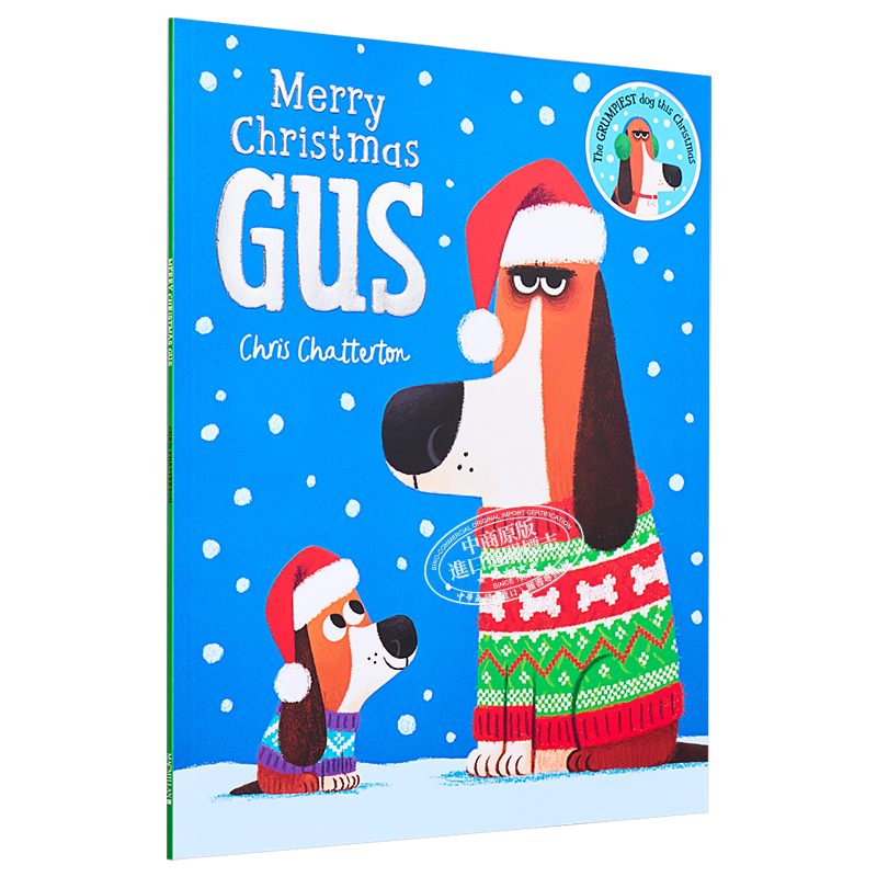Chris Chatterton ：Merry Christmas, Gus 圣诞快乐小狗吉斯 圣诞专题 低幼亲子故事绘本 平装 英文原版 3-6岁