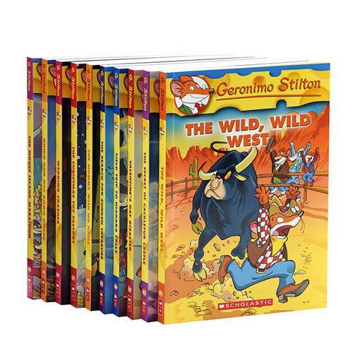 老鼠记者21-30册英文原版 Geronimo Stilton 10-BOOK SET 3经典儿童小说章节书桥梁书 7-10岁-图3