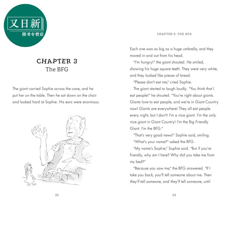 Penguin Readers 企鹅阅读分级指导3级 罗尔德达尔英语分级小说4册 Roald Dahl ELT Graded Reader 圆梦巨人BFG 又日新