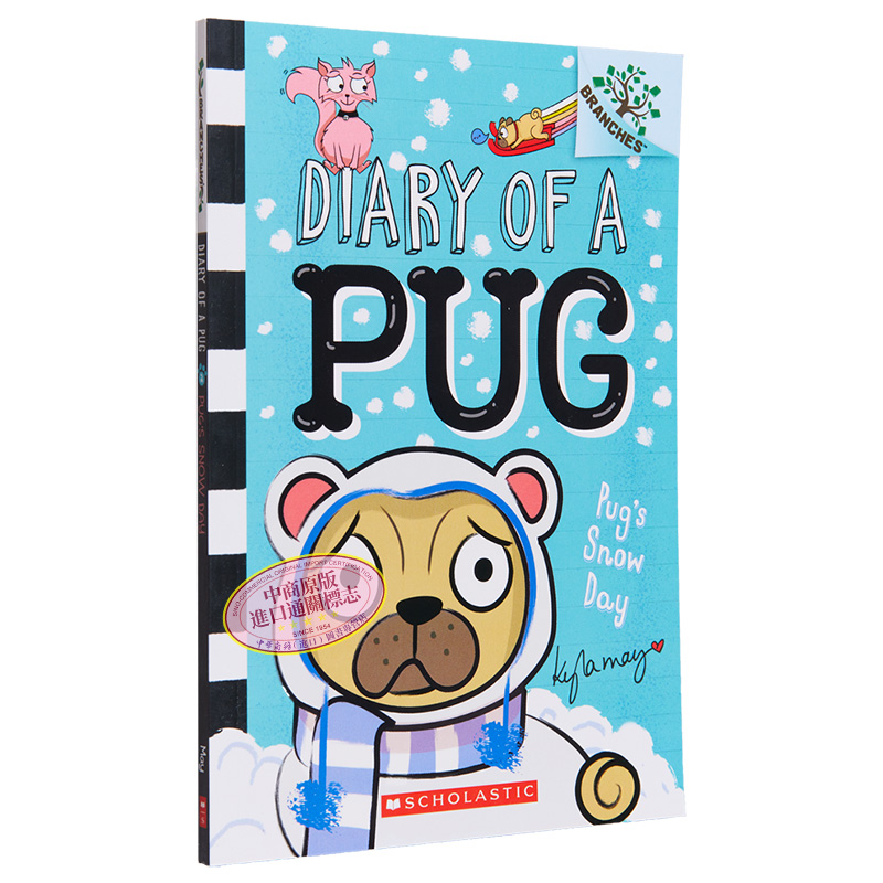 Diary of a Pug 2 Pugs snow day学乐大树系列哈马狗2初期章节书英文原版图像小说儿童文学故事读物 5-7岁又日新-图3