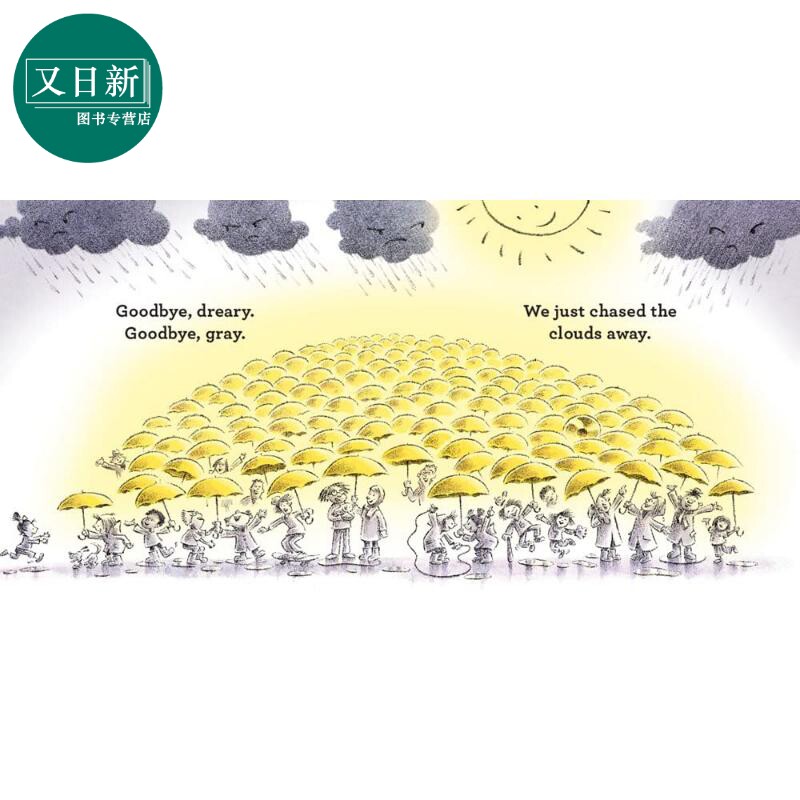 小雨伞 The Umbrella 英文原版 儿童绘本 故事图画书 精装 亲子读物 插图精美 进口图书 一个鼓舞人心的故事 又日新