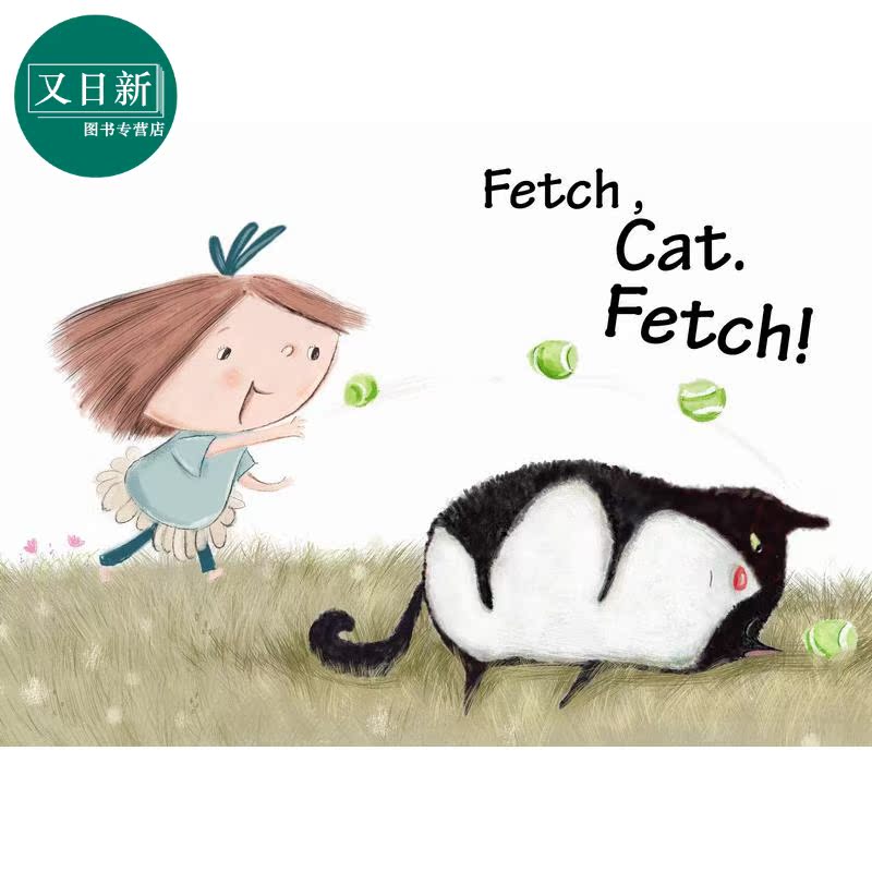 我的猫 Charles Ghigna Fetch Cat Fetch 英文原版 儿童绘本 动物故事图画书 精装故事绘本 进口儿童读物童书 又日新 - 图0