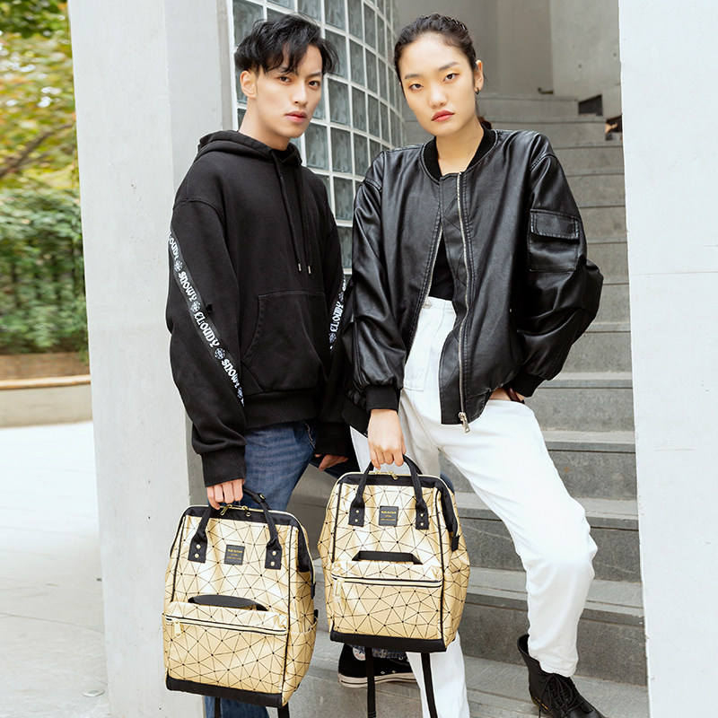 walk onearth三宅一生男女双肩包 walkonearth双肩背包