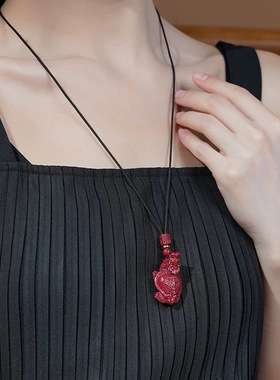 朱砂吊坠龙龟吊坠男女款朱砂龙龟钥匙扣低含量朱砂批发个性款