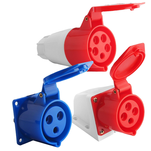 工业航空插头插座连接器3/4/5芯16A/32A三相电防水不防爆公母对接 - 图3