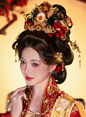 清月鹿鸣红鸾映翡宋制婚嫁发饰