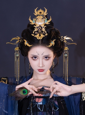 清月鹿鸣【曦微】古风暗黑系发饰