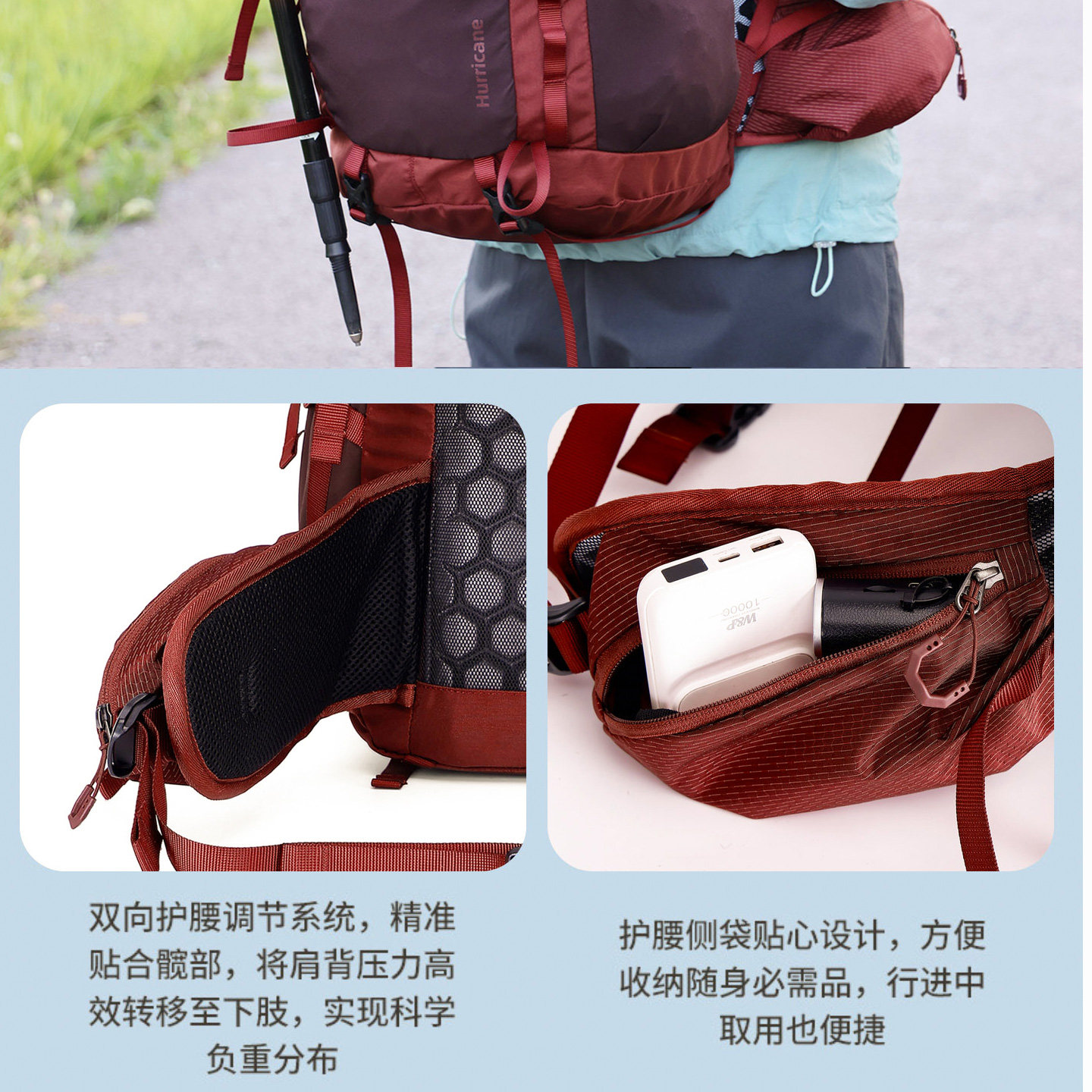 Outdoor lightweight mountaineering hiking backpack