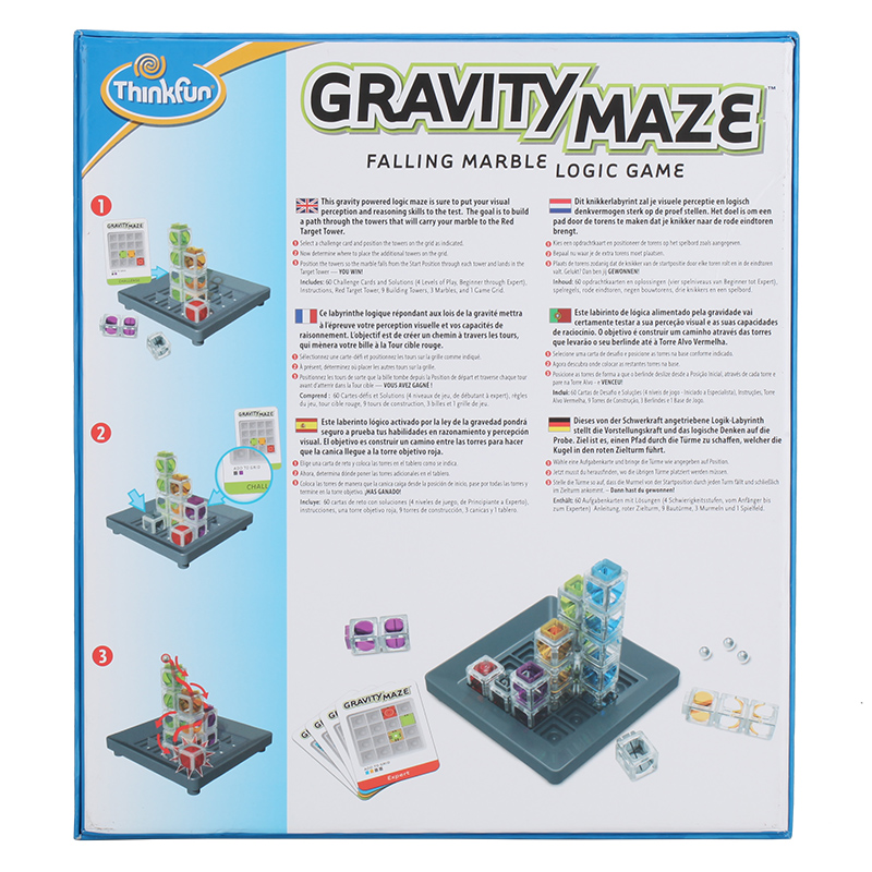 美国thinkfun重力迷宫球gravity maze桌游3D棋8岁儿童益智玩具