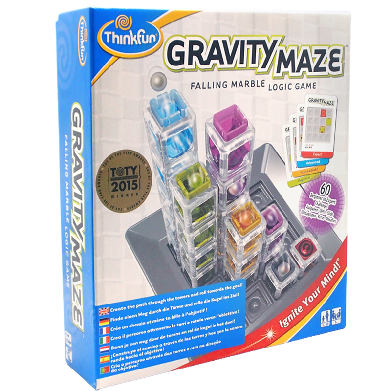 美国thinkfun重力迷宫球gravity maze桌游3D棋8岁儿童益智玩具