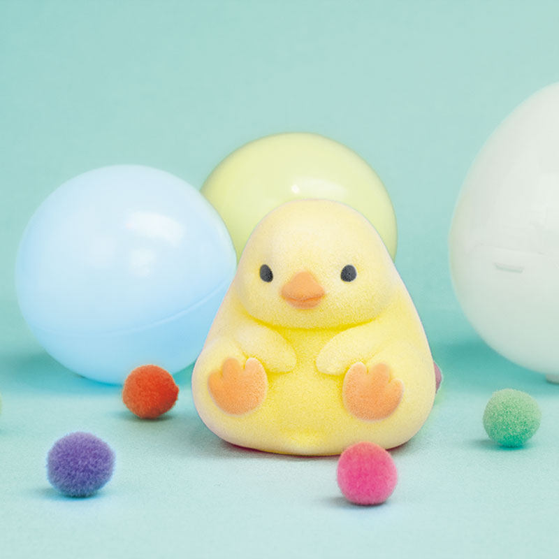 日本正版yell植绒发声黄色解压玩具 童梦动漫盒蛋/扭蛋/食玩