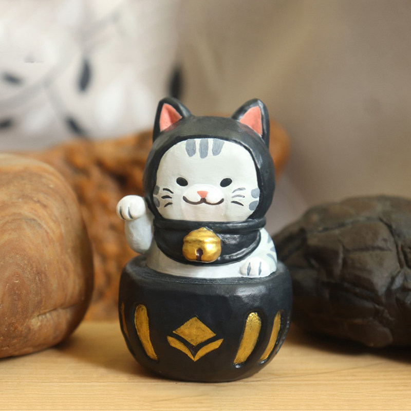 台湾正版伙伴达摩招财猫猫咪扭蛋 童梦动漫盒蛋/扭蛋/食玩