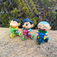 Japanese genuine Bandai Crayon Shin-chan rides a tricycle