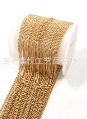 1mm链条diy 纯铜密链 DIY美甲饰链 可加做保色 链条流苏 特细链条