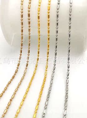1.5MM竹节铁链 1：1 古风发饰 步摇饰链 可加做保色 金属链条diy