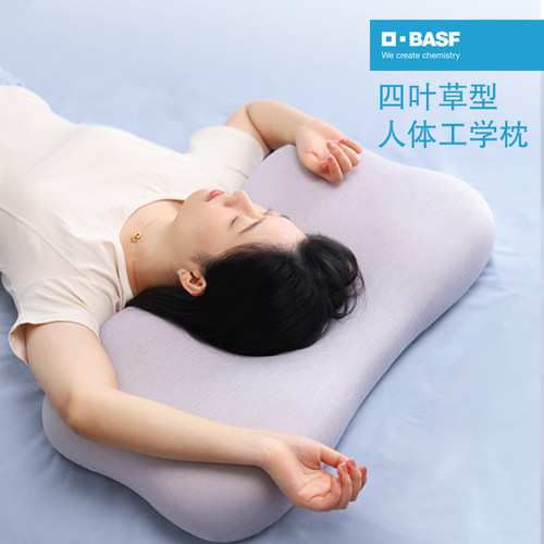 德国巴斯夫护颈椎枕慢回弹记忆棉枕头睡眠枕芯低薄枕家用宿舍人体 - 图3