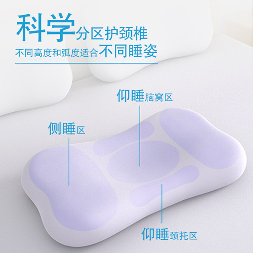 德国巴斯夫护颈椎枕慢回弹记忆棉枕头睡眠枕芯低薄枕家用宿舍人体 - 图1