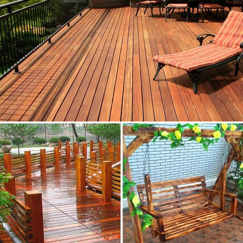 防腐木地板碳化实木板材木条护墙板樟子松吊顶庭院葡萄架户外木方 - 图2