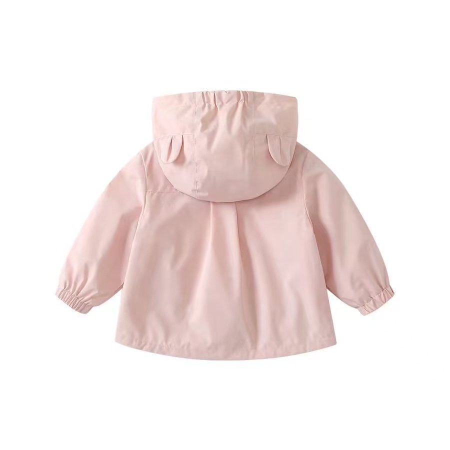 女童风衣外套秋季2025新款儿童时尚上衣秋装婴儿洋气卡通连帽外衣,淘宝优惠券,粉丝福利购,淘宝优惠卷