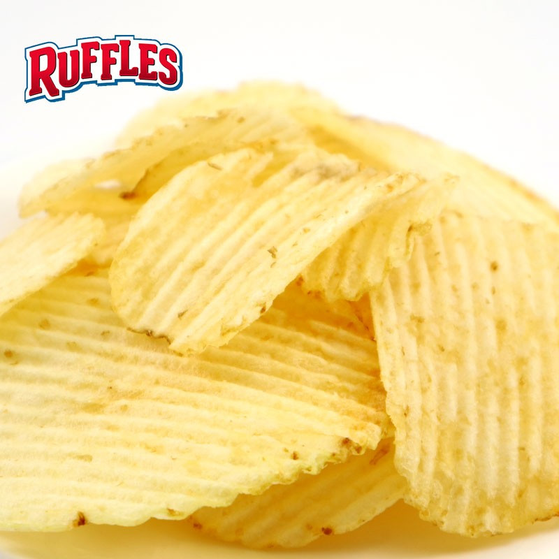 184.2g如福司奶油车打芝士味土豆片Ruffles Potato Chips Cheddar-图1