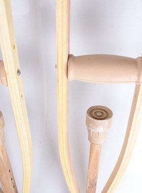 木质腋下双拐 残拐/残疾人专用拐杖/腋下助行器 层压木制厂家