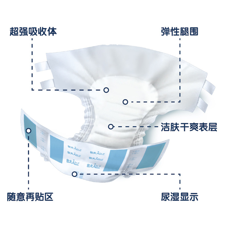 包大人dr.p基础型成人老年人尿不湿 包大人中伦成人用纸尿护理用品