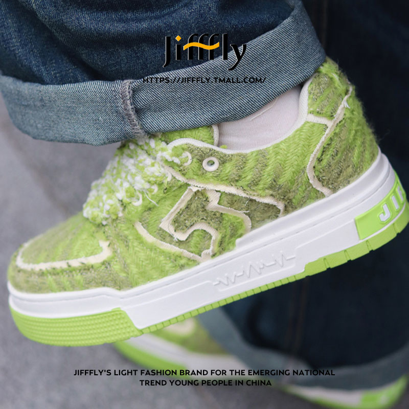 jifffly板鞋男2025秋冬新款黑白熊猫百搭鞋子女情侣休闲运动鞋 - 图1