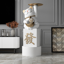 Creative Merchants Cat Landing large swing piece Handicraft Living Room Entrance home Residence Decoration Upscale Joo Business Opening Gifts