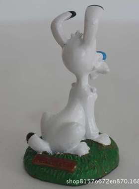 卡通触耳长须白色卡通狗 牧羊犬 心理沙盘沙具 玩具游戏 批零兼营