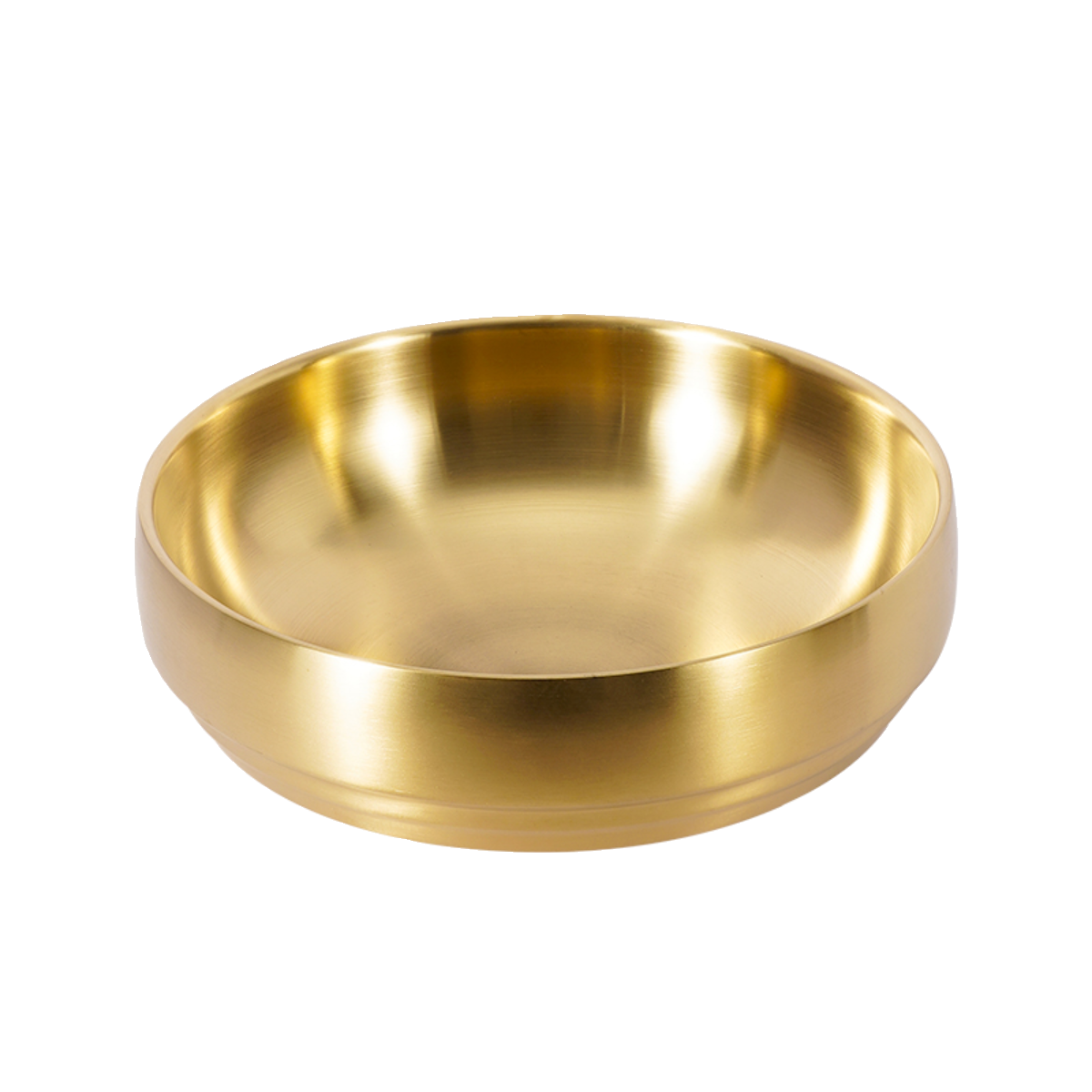 韩国冷面碗金色不锈钢泡面碗拉面碗双层韩式拌饭碗大汤碗螺丝粉碗 - 图3