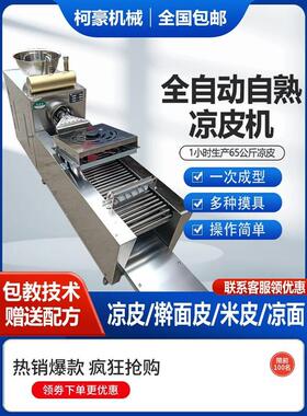 凉皮机全自动商用擀面皮机器小型家用凉皮米皮河粉机多功能蒸汽式
