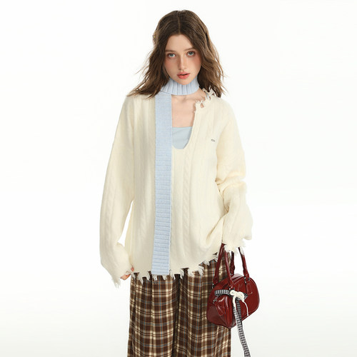 CyNi 美式基础百搭工字无袖背心上衣女修身通勤显瘦外穿别致好搭o - 图3