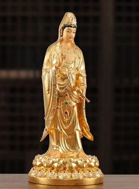 信扬黄铜保平安新中式家用摆件