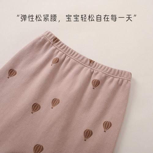 馨贝比婴儿秋裤春秋纯棉a类大屁屁裤男女宝宝睡裤保暖打底大PP裤 - 图1