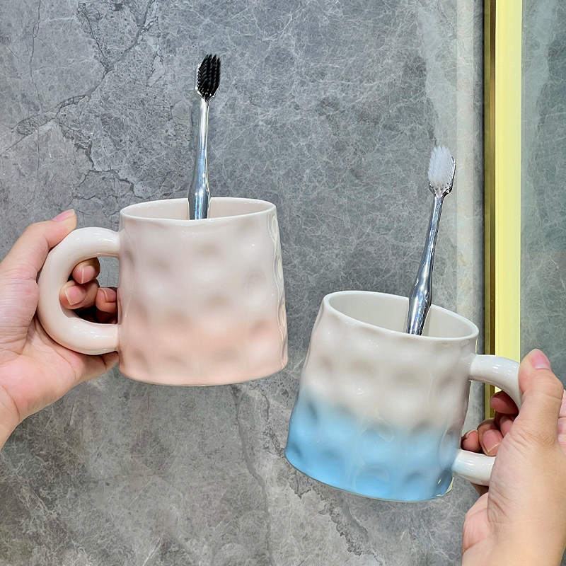 高颜值漱口杯牙杯洗漱杯高级感情侣牙刷杯陶瓷刷牙杯家用高档轻奢,淘宝优惠券,粉丝福利购,淘宝优惠卷