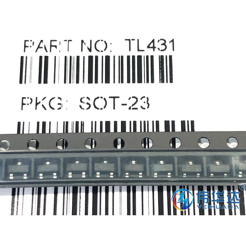 贴片三极管TL431 431 丝印431 SOT-23 0.5% 稳压三极管 (100个) - 图2
