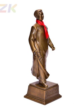 爱韶工艺礼品厂 毛爷爷同志去安源纯铜全身像人物中式摆件.8